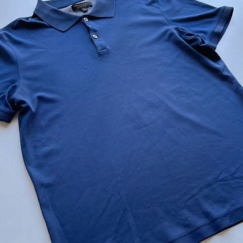 Banana Republic Luxury Touch Polo Mens L